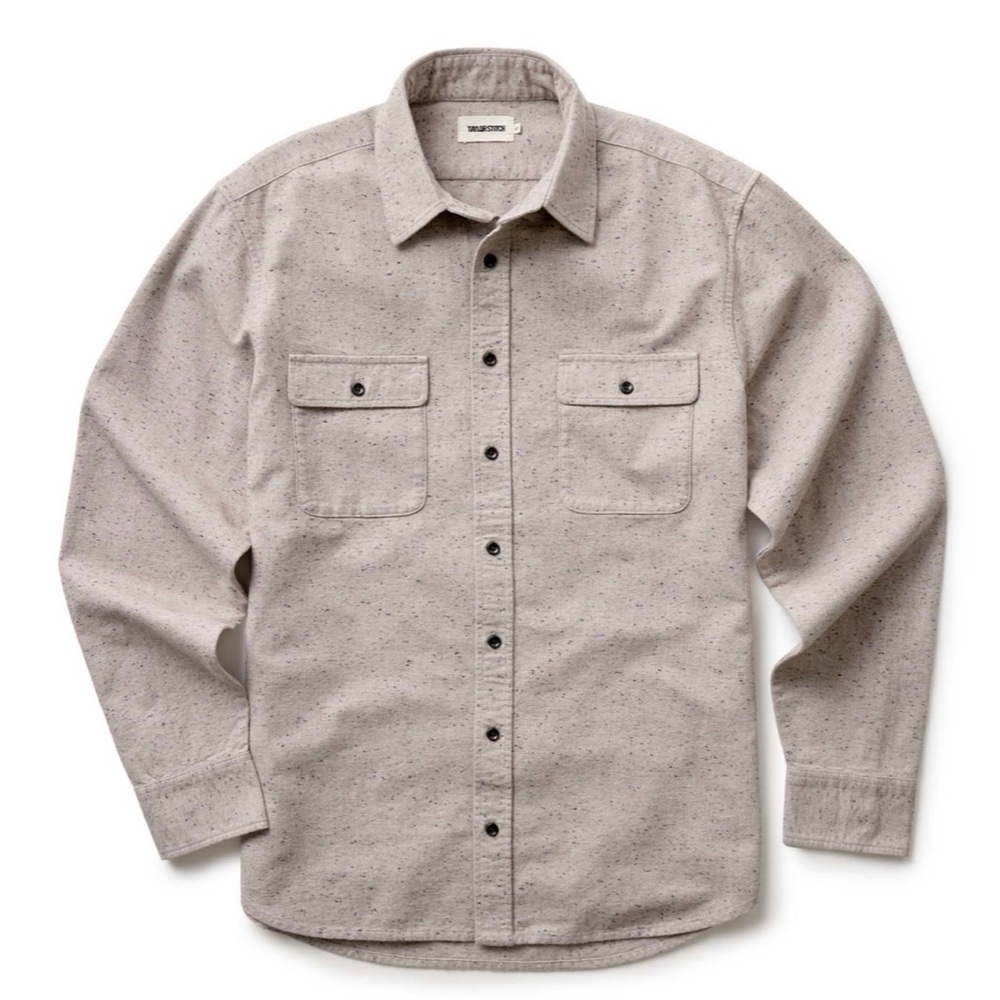 NWT Taylor Stitch Mens The Yosemite Shirt
in Oat Donegal Large 42 Limited Rare - Picture 6 of 10